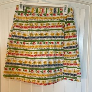 Victoria jones Vintage Cottage Core Romantic tulip cotton skort size small.